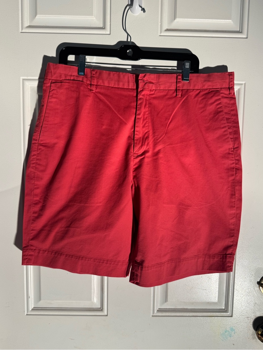 Polo by Ralph Lauren Bright Red Flat-Front Chino Shorts